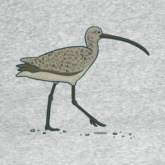 Long-billed curlew by Katie Nieland Art